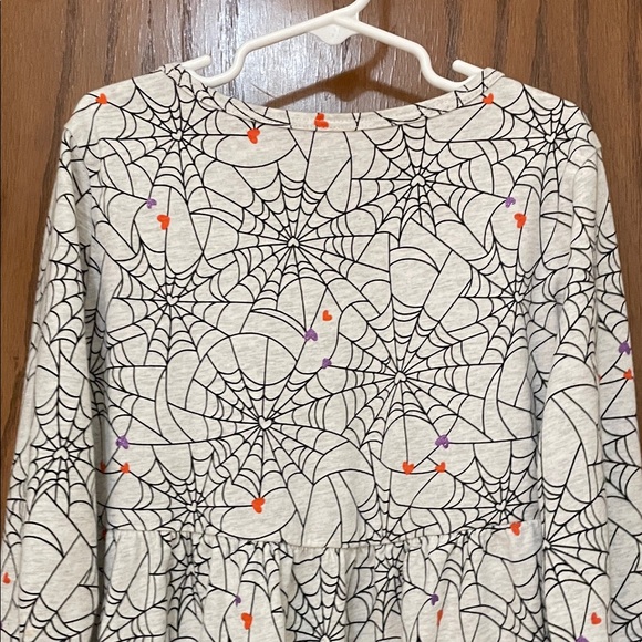 CARTERS UEC Girls Size 12 Gray and Black Spider Web Patterned Dress 🕷️ - Picture 10 of 11